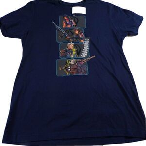 Borderlands 3 Mens Large Shirt Blue Cotton Short Sleeve Graphic Tee Gearbox